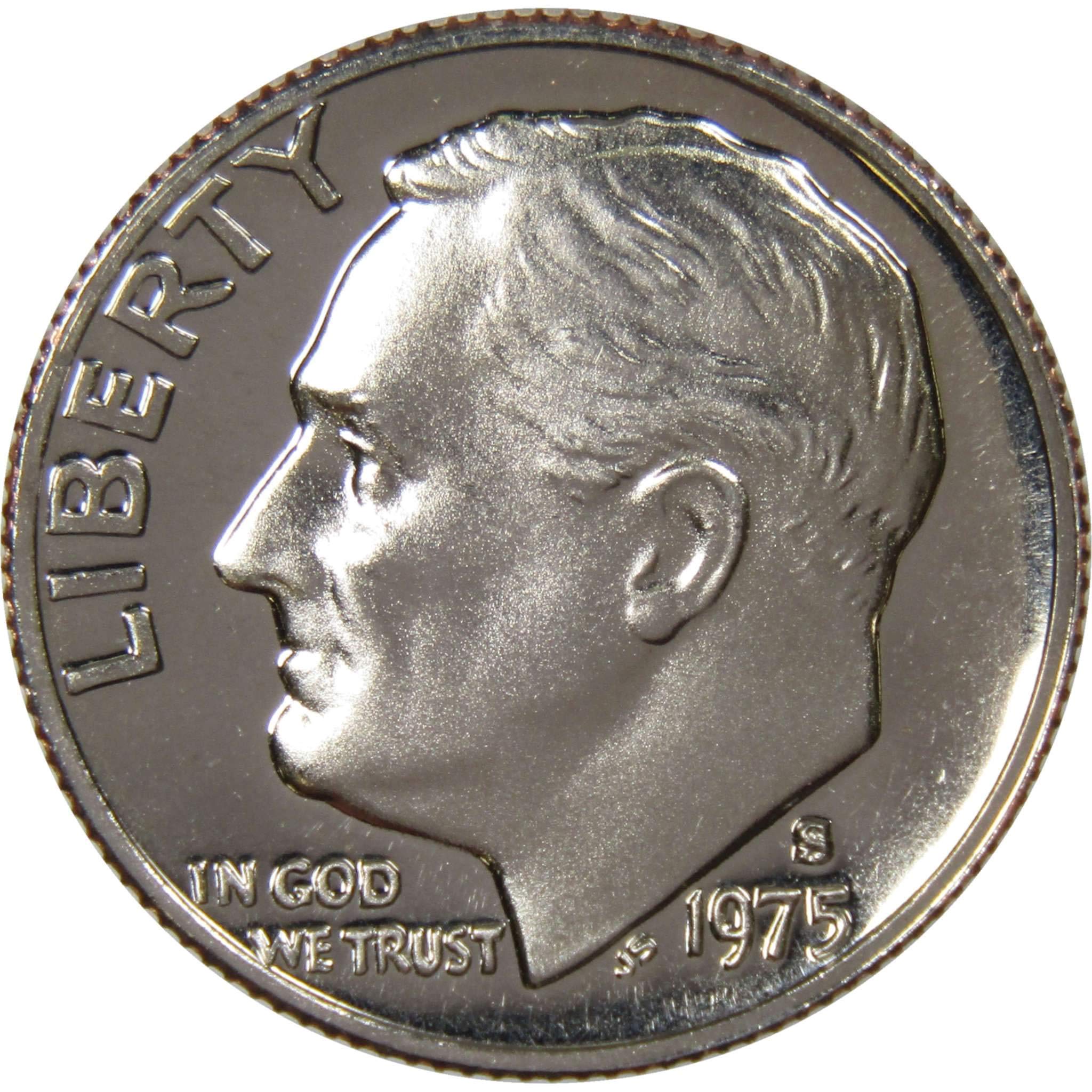 1975 S Roosevelt Dime Choice Proof 10c US Coin Collectible at